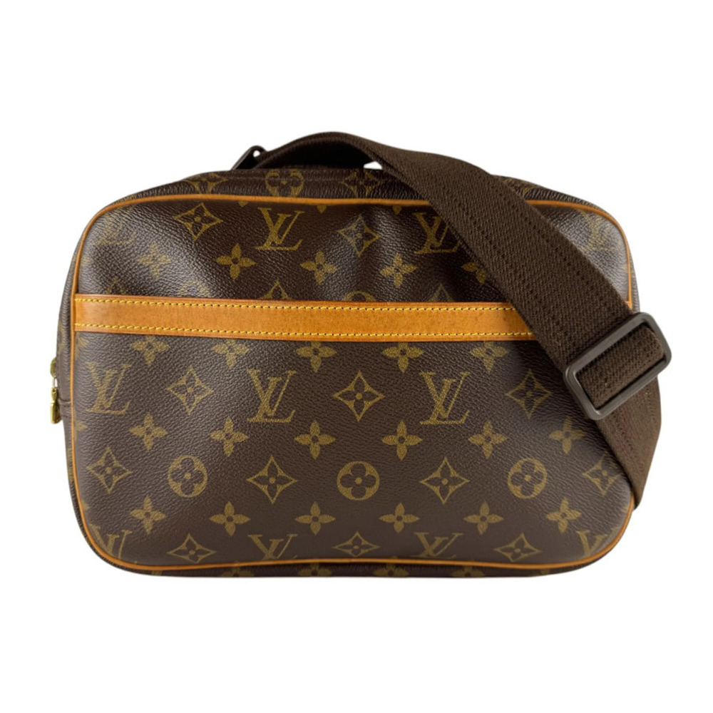 LOUIS VUITTON Authentic Brown Monogram Canvas Shoulder Bag